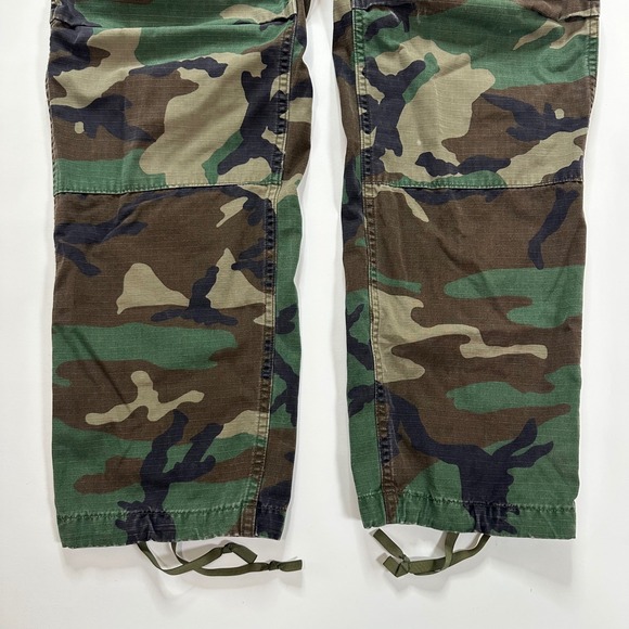 US Army Woodland Camo Combat Cargo Pants Small 29x31 Long Hot Weather 100 Cotton - Picture 8 of 8